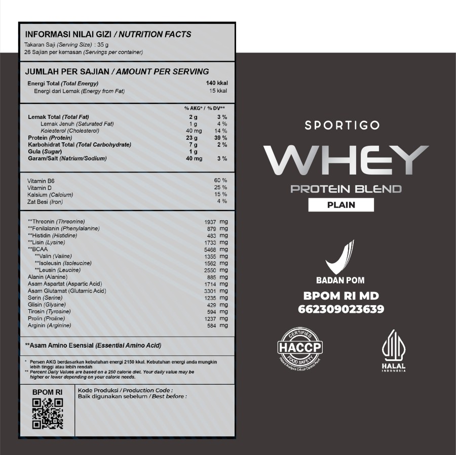 Sportigo Whey Protein Blend Isolate Concentrate 2lbs Description 2